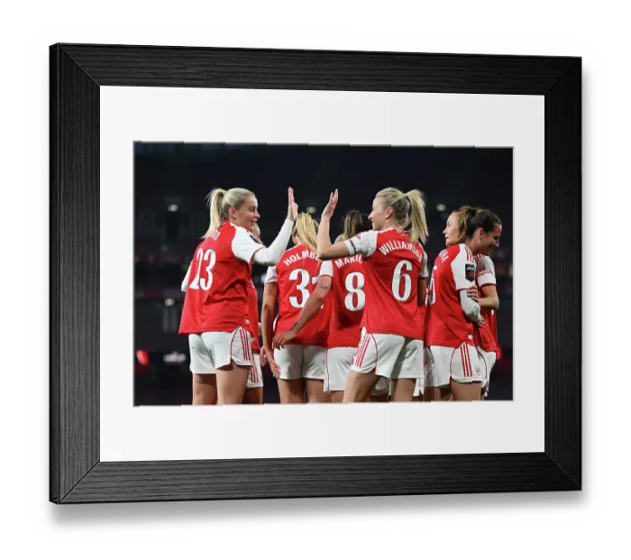 Framed Print : Arsenal v Leicester City - Barclays Women's Super League Arsenal v Leicester City - Barclays Women's Super League