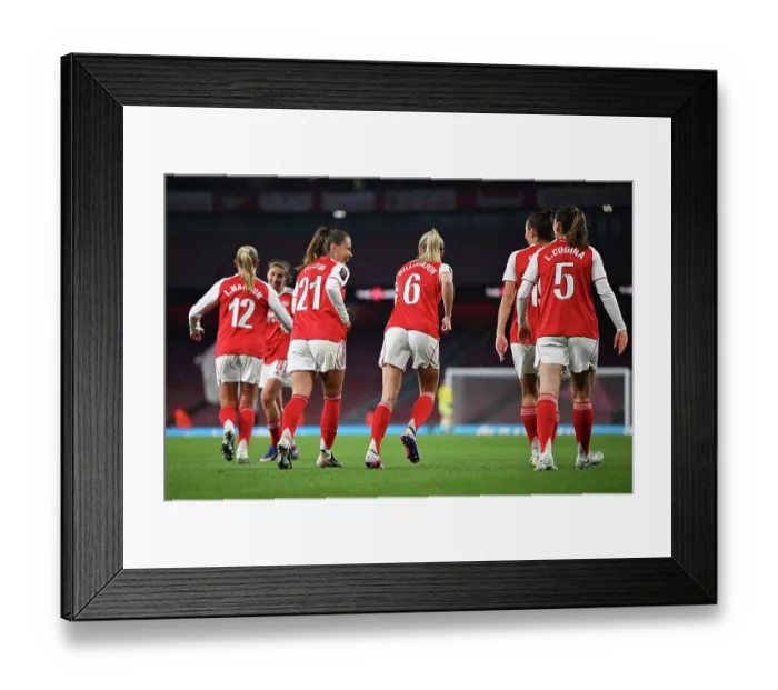 Framed Print : Arsenal v Leicester City - Barclays Women's Super League Arsenal v Leicester City - Barclays Women's Super League