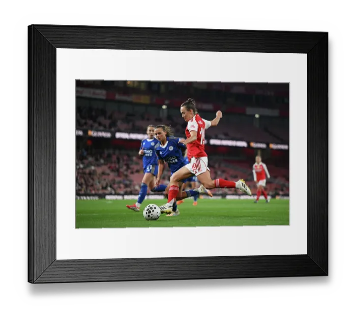 Framed Print : Arsenal v Leicester City - Barclays Women's Super League Arsenal v Leicester City - Barclays Women's Super League