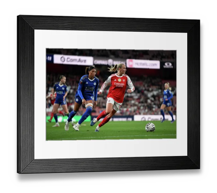 Framed Print : Arsenal v Leicester City - Barclays Women's Super League Arsenal v Leicester City - Barclays Women's Super League