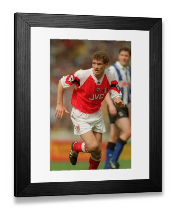 Framed Print : John Jensen (Arsenal). Arsenal v Sheffield Wednesday