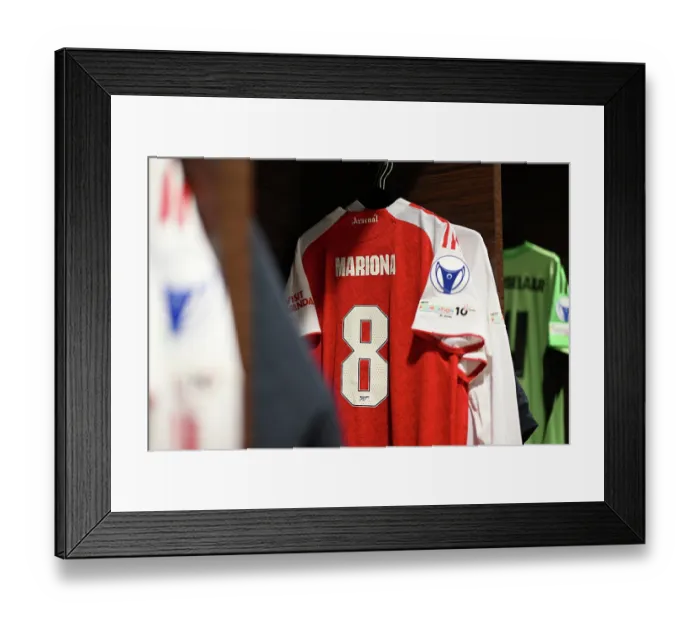 Framed Print : OL Lyonnes v Arsenal FC - UEFA Women's Champions League 2025 / 26 Semi-Final Second Leg OL Lyonnes v Arsenal FC - UEFA Women's Champions League 2025 / 26 Semi-Final Second Leg