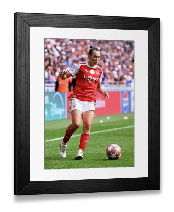 Framed Print : OL Lyonnes v Arsenal FC - UEFA Women's Champions League 2025 / 26 Semi-Final Second Leg OL Lyonnes v Arsenal FC - UEFA Women's Champions League 2025 / 26 Semi-Final Second Leg
