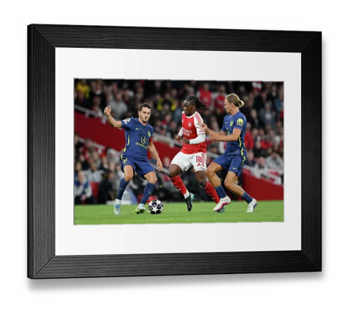Framed Print : Arsenal FC v Atletico de Madrid - UEFA Champions League 2025 / 26 Semi Final Second Leg