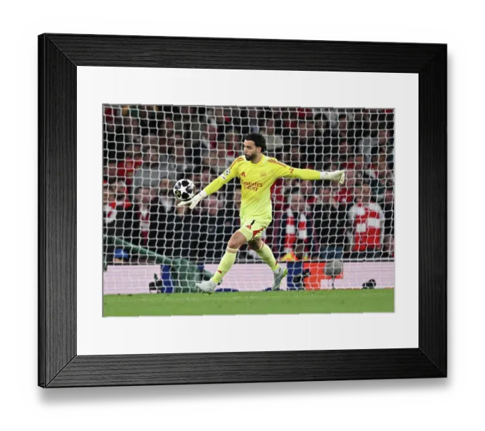 Framed Print : Arsenal FC v Atletico de Madrid - UEFA Champions League 2025 / 26 Semi Final Second Leg