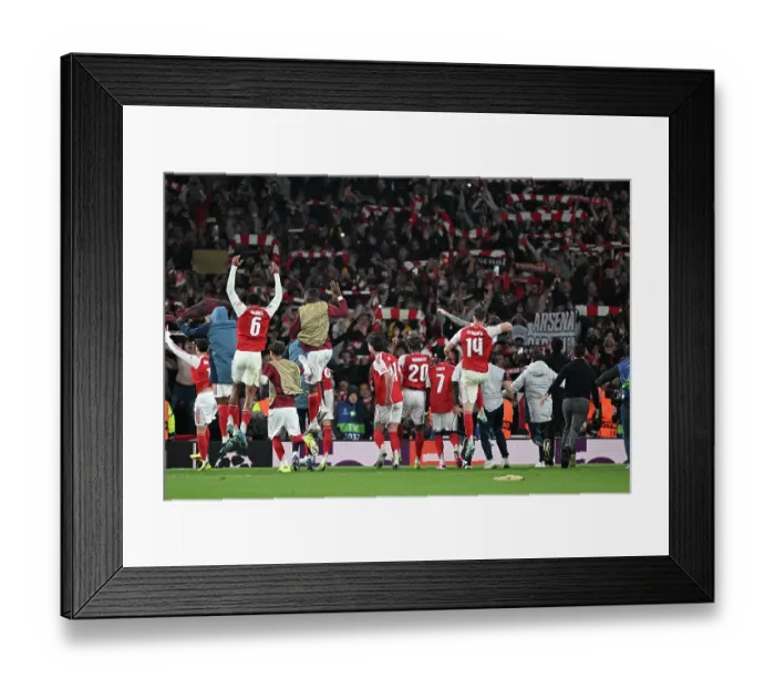 Framed Print : Arsenal FC v Atletico de Madrid - UEFA Champions League 2025 / 26 Semi Final Second Leg