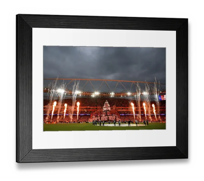Framed Print : Arsenal FC v Atletico de Madrid - UEFA Champions League 2025 / 26 Semi Final Second Leg