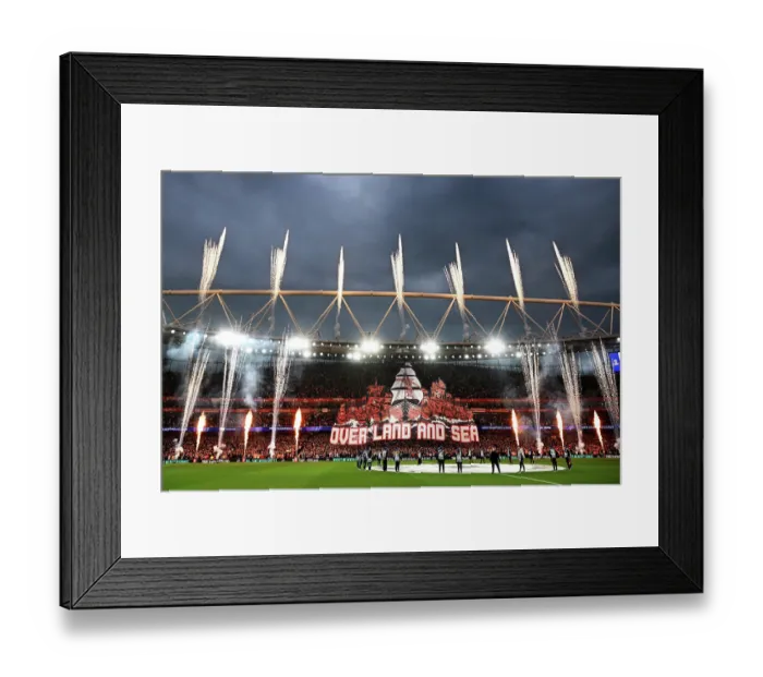Framed Print : Arsenal FC v Atletico de Madrid - UEFA Champions League 2025 / 26 Semi Final Second Leg