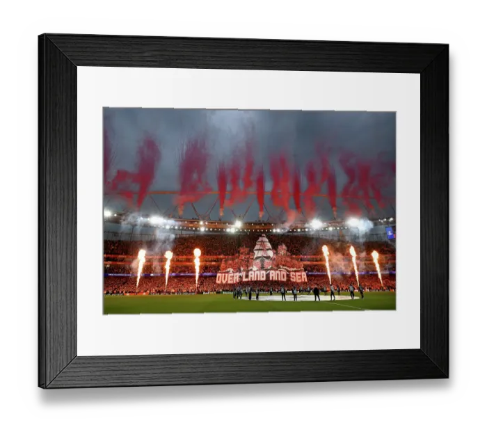 Framed Print : Arsenal FC v Atletico de Madrid - UEFA Champions League 2025 / 26 Semi Final Second Leg