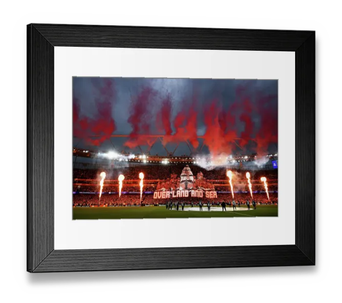 Framed Print : Arsenal FC v Atletico de Madrid - UEFA Champions League 2025 / 26 Semi Final Second Leg