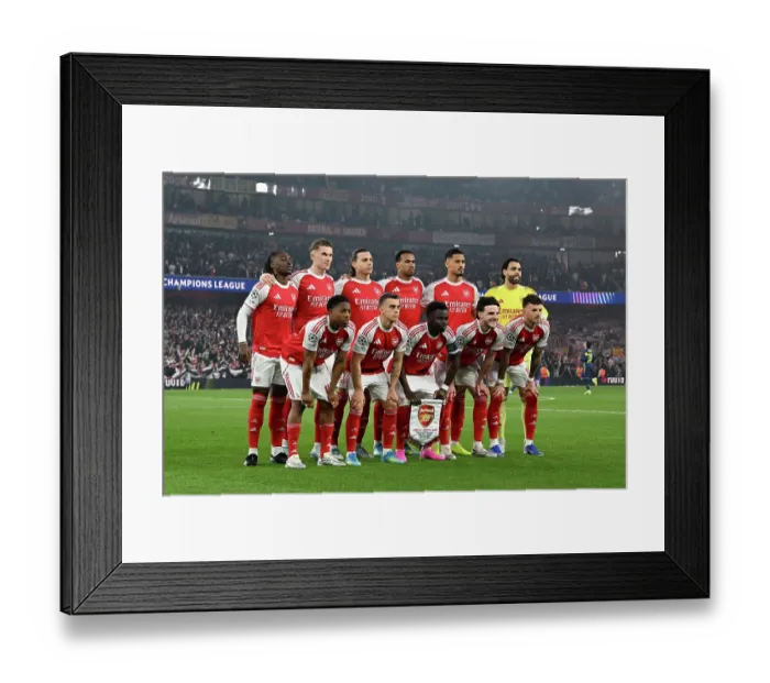 Framed Print : Arsenal FC v Atletico de Madrid - UEFA Champions League 2025 / 26 Semi Final Second Leg