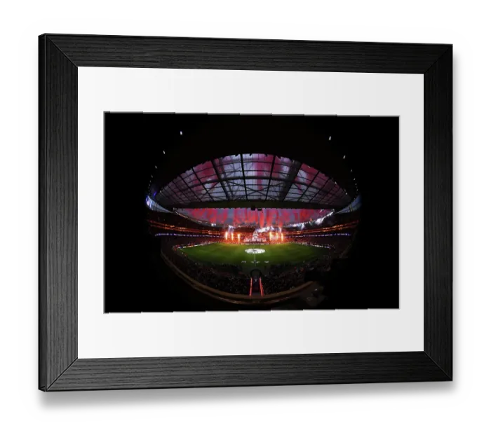 Framed Print : Arsenal FC v Atletico de Madrid - UEFA Champions League 2025 / 26 Semi Final Second Leg