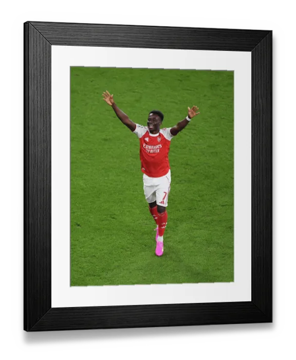 Framed Print : Arsenal FC v Atletico de Madrid - UEFA Champions League 2025 / 26 Semi Final Second Leg
