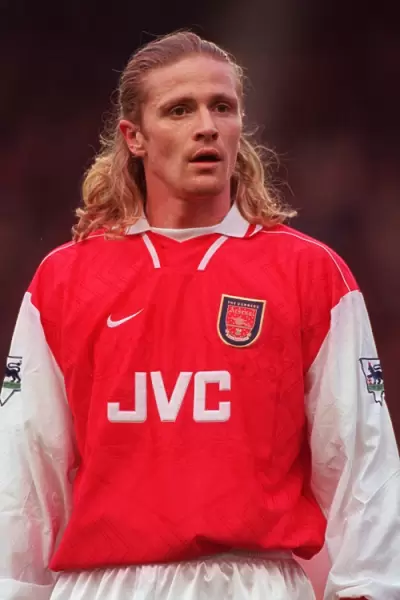 Emmanuel Petit in Action for Arsenal Football Club