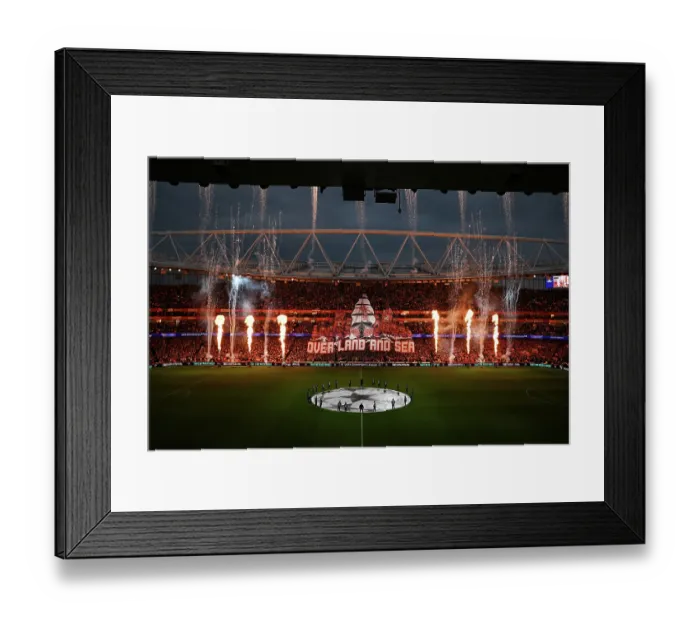 Framed Print : Arsenal FC v Atletico de Madrid - UEFA Champions League 2025 / 26 Semi Final Second Leg