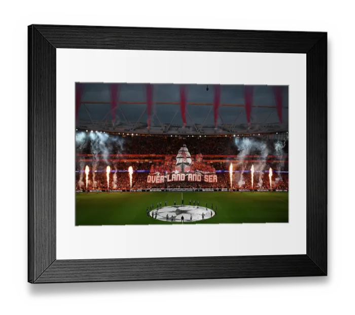 Framed Print : Arsenal FC v Atletico de Madrid - UEFA Champions League 2025 / 26 Semi Final Second Leg