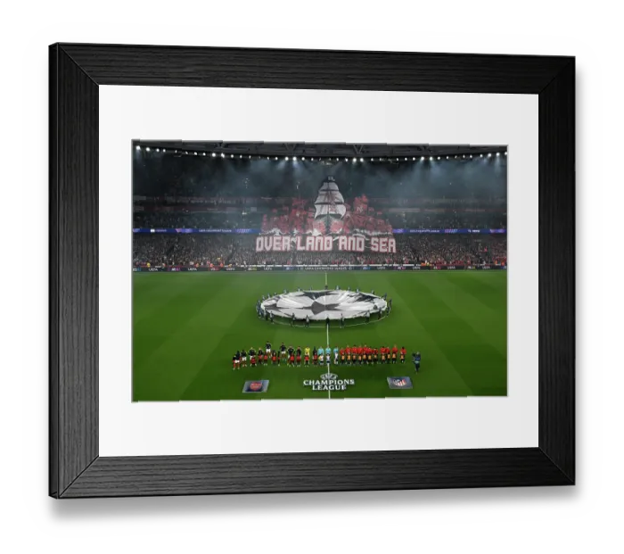 Framed Print : Arsenal FC v Atletico de Madrid - UEFA Champions League 2025 / 26 Semi Final Second Leg