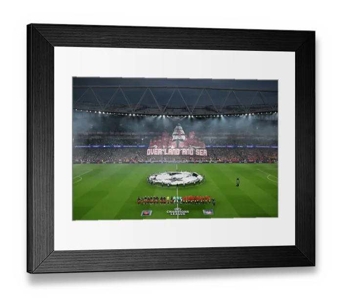 Framed Print : Arsenal FC v Atletico de Madrid - UEFA Champions League 2025 / 26 Semi Final Second Leg