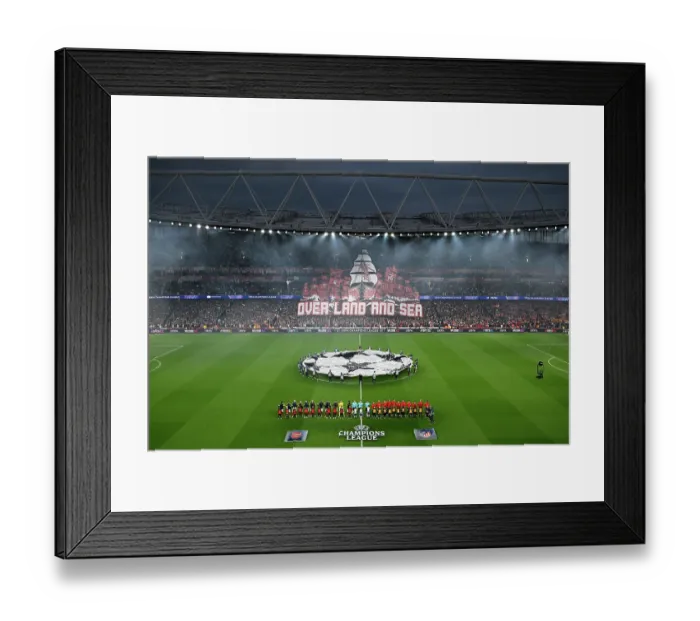 Framed Print : Arsenal FC v Atletico de Madrid - UEFA Champions League 2025 / 26 Semi Final Second Leg