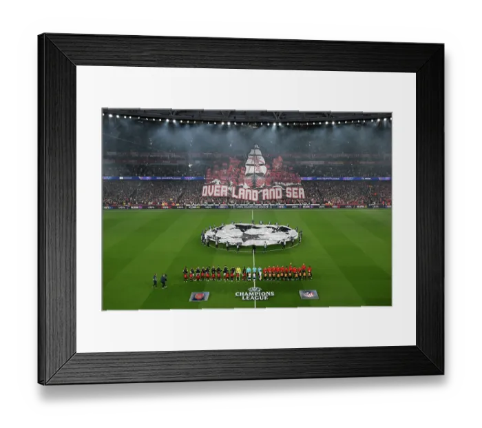 Framed Print : Arsenal FC v Atletico de Madrid - UEFA Champions League 2025 / 26 Semi Final Second Leg