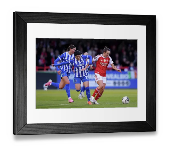 Framed Print : Brighton & Hove Albion v Arsenal - Barclays Women's Super League Brighton & Hove Albion v Arsenal - Barclays Women's Super League