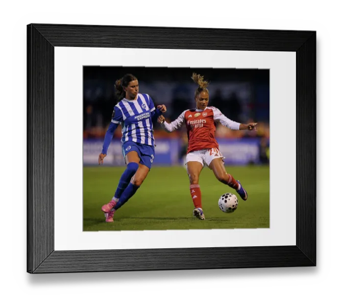 Framed Print : Brighton & Hove Albion v Arsenal - Barclays Women's Super League Brighton & Hove Albion v Arsenal - Barclays Women's Super League
