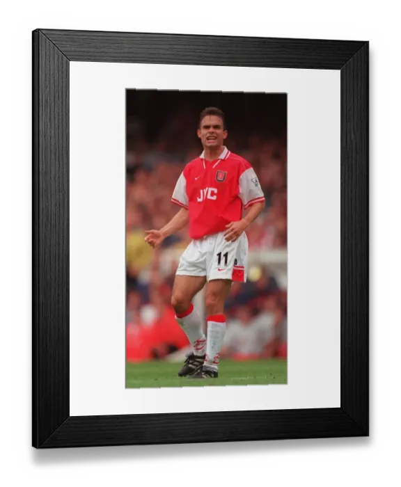 Framed Print : Marc Overmars: The Dutch Winger Who Led Arsenal to Double Victory, 1997 / 98 Framed Print : Marc Overmars: The Dutch Winger Who Led Arsenal to Double Victory, 1997 / 98