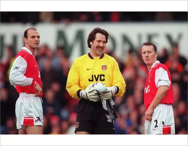 David Seaman, Steve Bould and Lee Dixon (Arsenal)