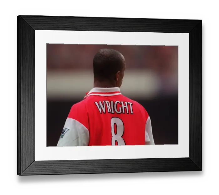 Framed Print : Arsenal's Unforgettable 1997 / 98 Double Victory: Ian Wright's Legendary Season
