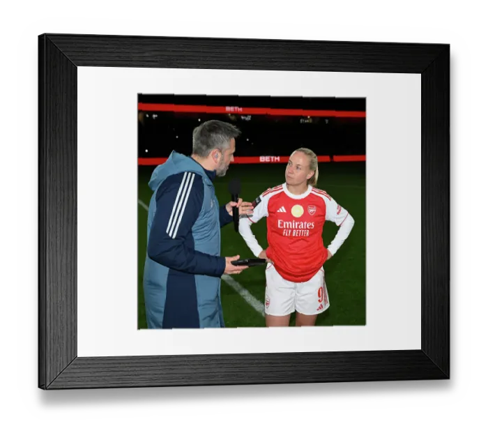 Framed Print : Arsenal v Everton - Barclays Women's Super League Arsenal v Everton - Barclays Women's Super League