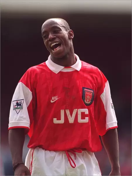Ian Wright in Action for Arsenal Football Club