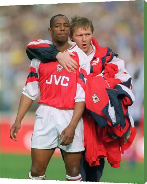 Ian Wright and Gary Lewin (Arsenal)