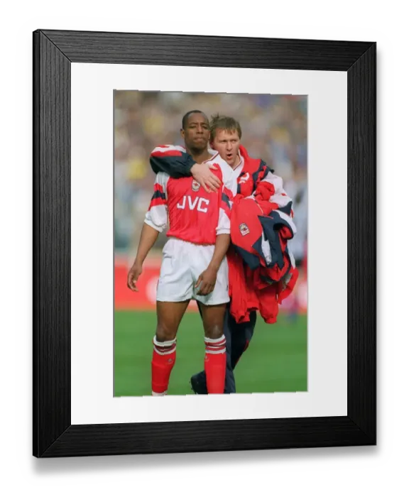 Framed Print : Ian Wright and Gary Lewin (Arsenal)