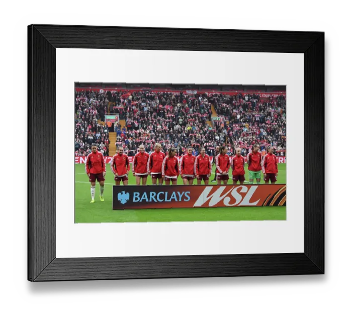 Framed Print : Liverpool v Arsenal - Barclays Women's Super League Liverpool v Arsenal - Barclays Women's Super League