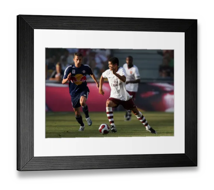 Framed Print : Denilson (Arsenal) Sasallic (Salzburg)