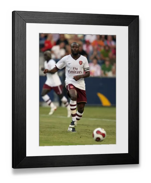 Framed Print : William Gallas Leads Arsenal to 1:0 Victory Over Salzburg in Pre-Season Friendly