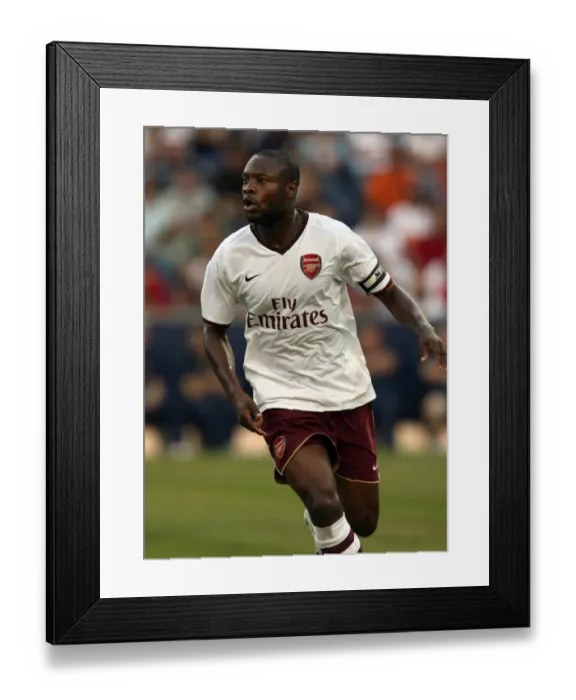Framed Print : William Gallas Leads Arsenal to Win Against Salzburg in Pre-Season Friendly