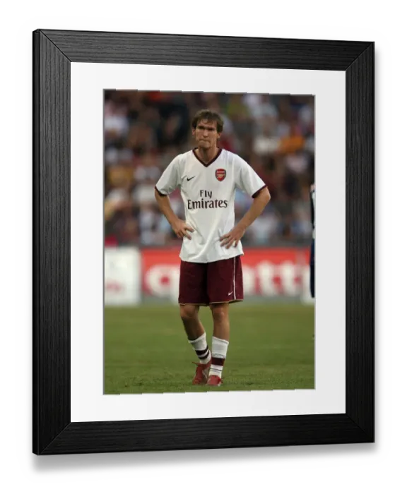 Framed Print : Alex Hleb's Victory: Arsenal's 1-0 Pre-Season Win Over Salzburg, 2007