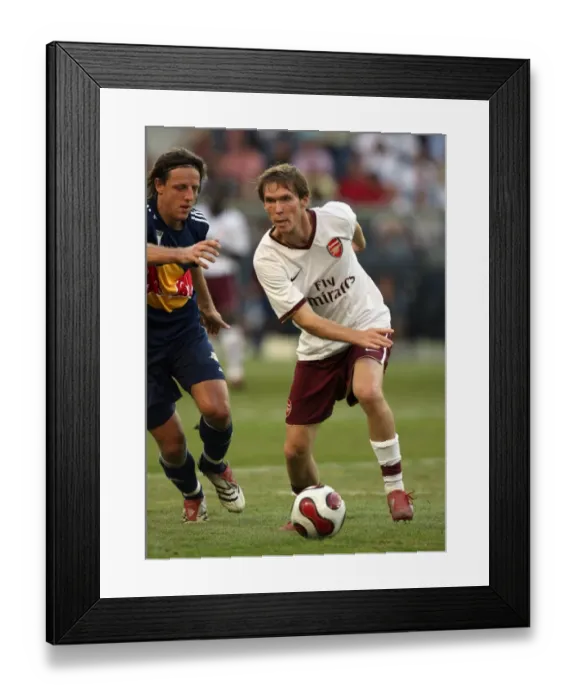 Framed Print : Alex Hleb Duel: Arsenal vs. Salzburg, 2007 Pre-Season Friendly