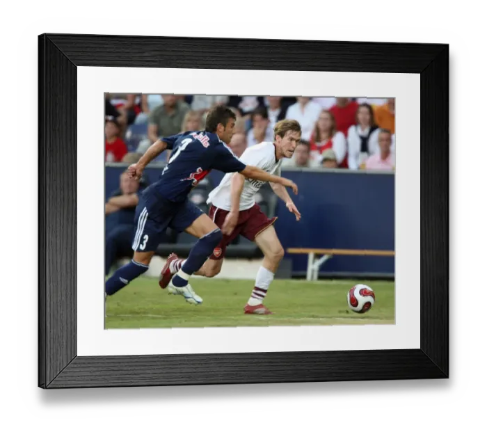 Framed Print : Alex Hleb (Arsenal) Milan Dudic (Salzburg)