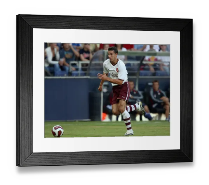 Framed Print : Robin van Persie's Debut Goal: Arsenal's 1-0 Win Over Salzburg in Pre-Season Friendly, 2007 Framed Print : Robin van Persie's Debut Goal: Arsenal's 1-0 Win Over Salzburg in Pre-Season Friendly, 2007