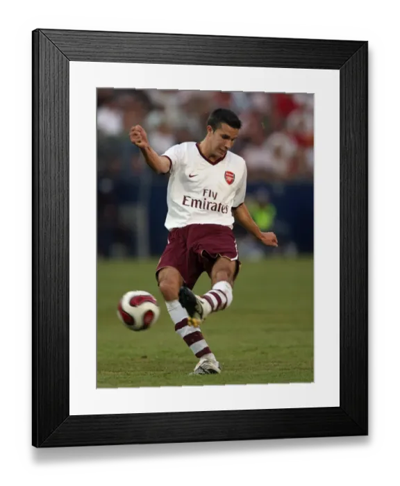 Framed Print : Robin van Persie's Debut Goal: Arsenal 1-0 Salzburg (Pre-Season Friendly, 2007)