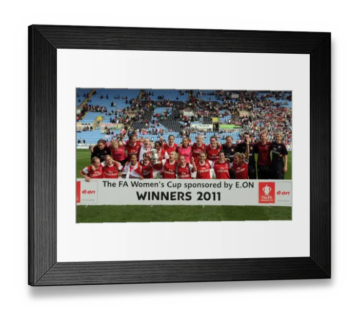 Framed Print : Arsenal Ladies Lift the FA Cup: 2-0 Win over Bristol Academy Framed Print : Arsenal Ladies Lift the FA Cup: 2-0 Win over Bristol Academy
