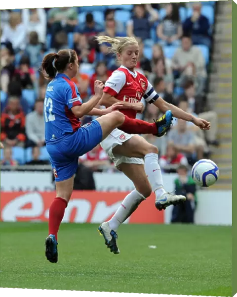 Katie Chapman (Arsenal) Molly Clark (Bristol). Arsenal Ladies 2: 0 Bristol Academy
