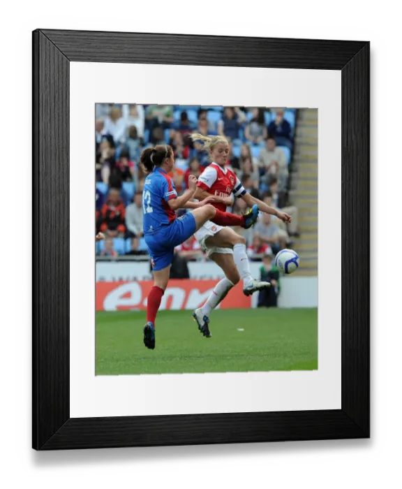 Framed Print : Katie Chapman (Arsenal) Molly Clark (Bristol). Arsenal Ladies 2: 0 Bristol Academy Framed Print : Katie Chapman (Arsenal) Molly Clark (Bristol). Arsenal Ladies 2: 0 Bristol Academy