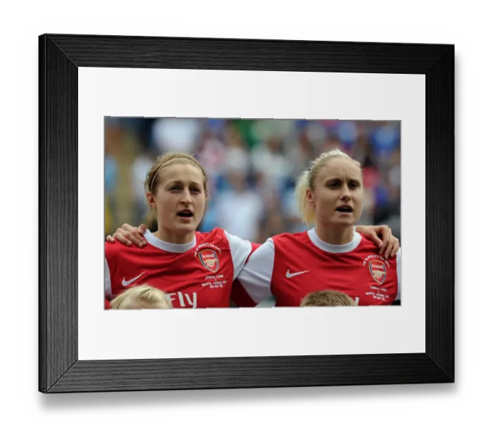 Framed Print : Ellen White and Steph Houghton (Arsenal). Arsenal Ladies 2: 0 Bristol Academy Framed Print : Ellen White and Steph Houghton (Arsenal). Arsenal Ladies 2: 0 Bristol Academy