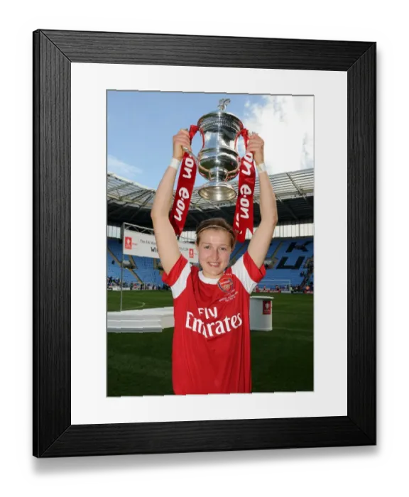 Framed Print : Ellen White with the FA Cup: Arsenal's Victory over Bristol Academy (2011) Framed Print : Ellen White with the FA Cup: Arsenal's Victory over Bristol Academy (2011)