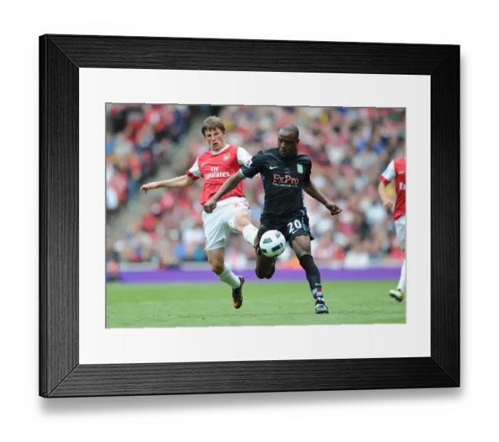 Framed Print : Andrey Arshavin (Arsenal) Nigel Reo-Coker (Aston Villa). Arsenal 1: 2 Aston Villa Framed Print : Andrey Arshavin (Arsenal) Nigel Reo-Coker (Aston Villa). Arsenal 1: 2 Aston Villa