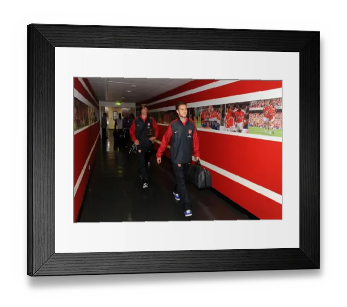 Framed Print : Conor Henderson and Ignasi Miquel (Arsenal). Arsenal 1: 2 Aston Villa. Barclays Premier League Framed Print : Conor Henderson and Ignasi Miquel (Arsenal). Arsenal 1: 2 Aston Villa. Barclays Premier League