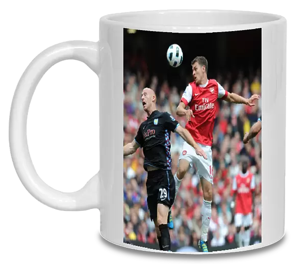 Aaron Ramsey (Arsenal) James Collins (Aston Villa). Arsenal 1: 2 Aston Villa